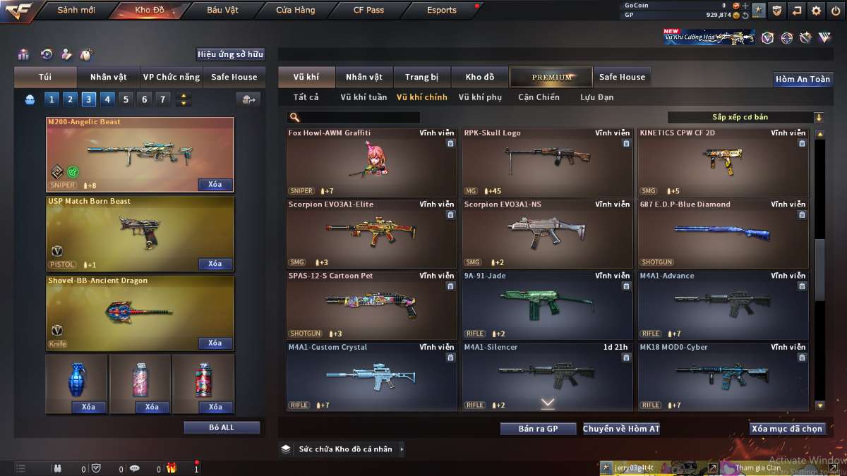 shop acc cf uy tin gia re